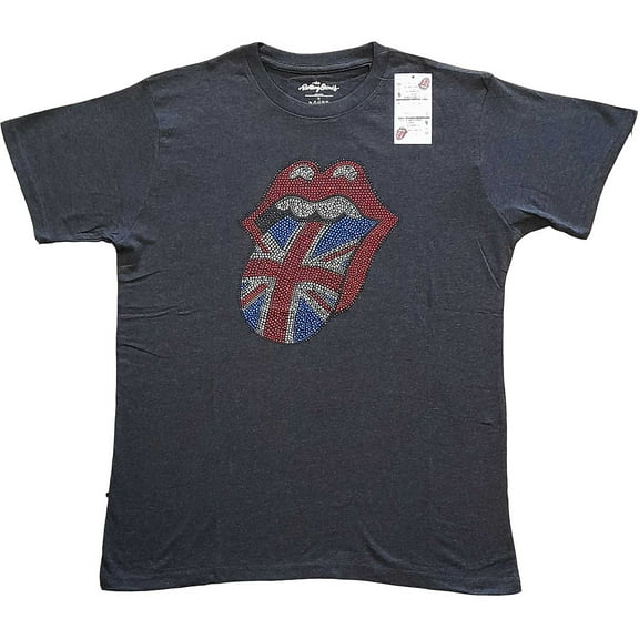 The Rolling Stones Unisex T-Shirt Classic UK (Diamante) (Medium)
