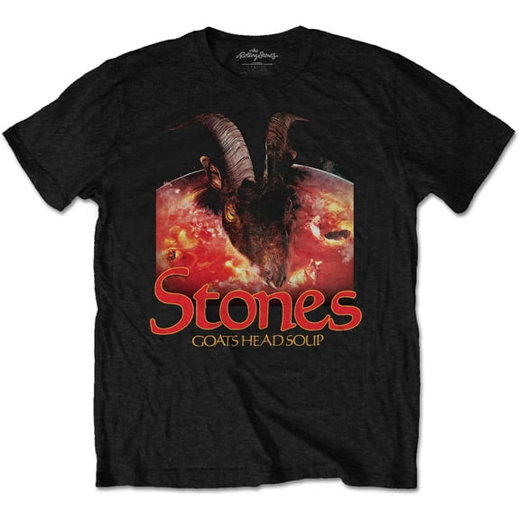 The Rolling Stones Unisex T-Shirt Goats Head Soup with Logo (Medium)