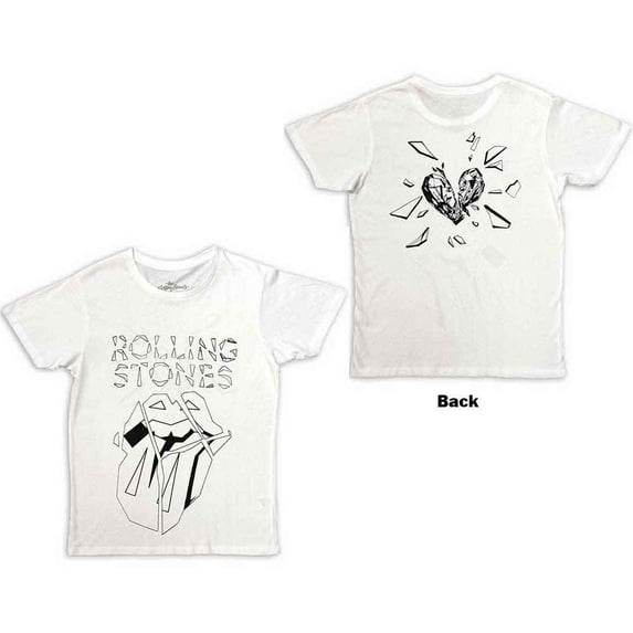 The Rolling Stones Unisex T-Shirt: Hackney Diamonds Diamond Tongue Outline (Back Print) (X-Large)