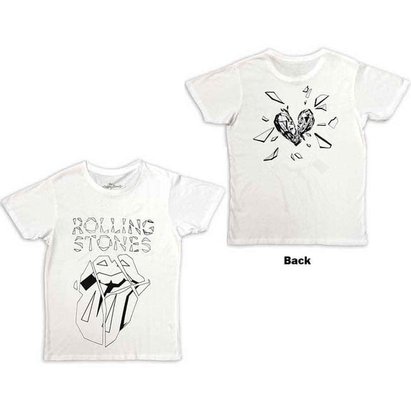 The Rolling Stones Unisex T-Shirt: Hackney Diamonds Diamond Tongue Outline (Back Print) (XX-Large)