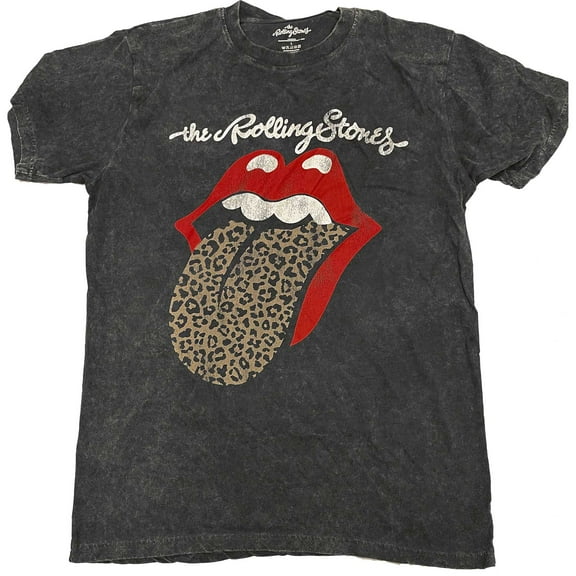 The Rolling Stones Unisex T-Shirt Leopard Tongue (Wash Collection) (XX-Large)