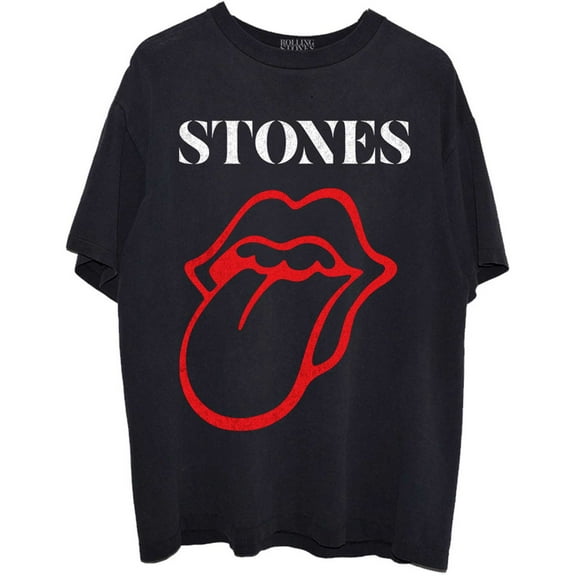 The Rolling Stones Unisex T-Shirt Sixty Classic Vintage Tongue (Medium)