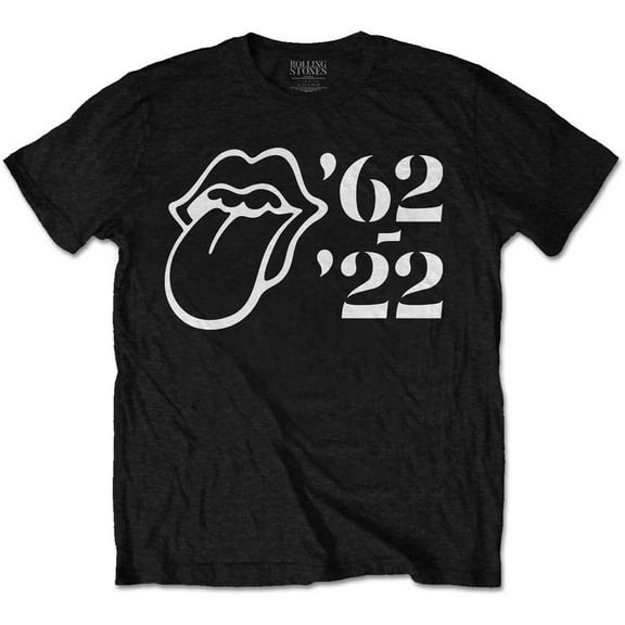 The Rolling Stones Unisex T-Shirt Sixty Outline '62 - '22 (Small)