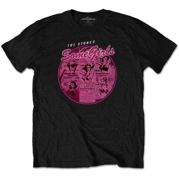 The Rolling Stones Unisex T-Shirt Some Girls Circle V.2. (Small)