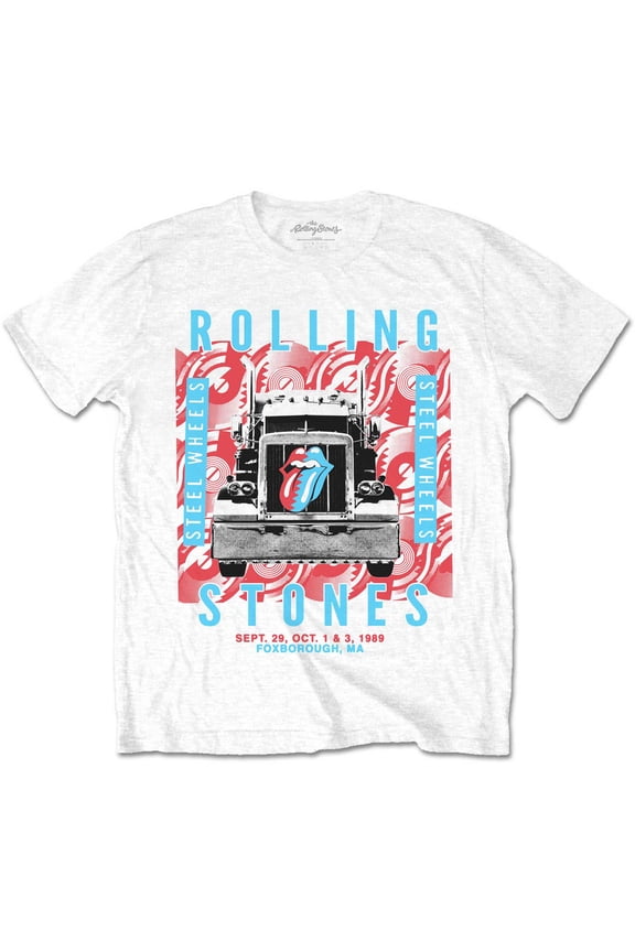 The Rolling Stones Unisex T-Shirt Steel Wheels (Large)