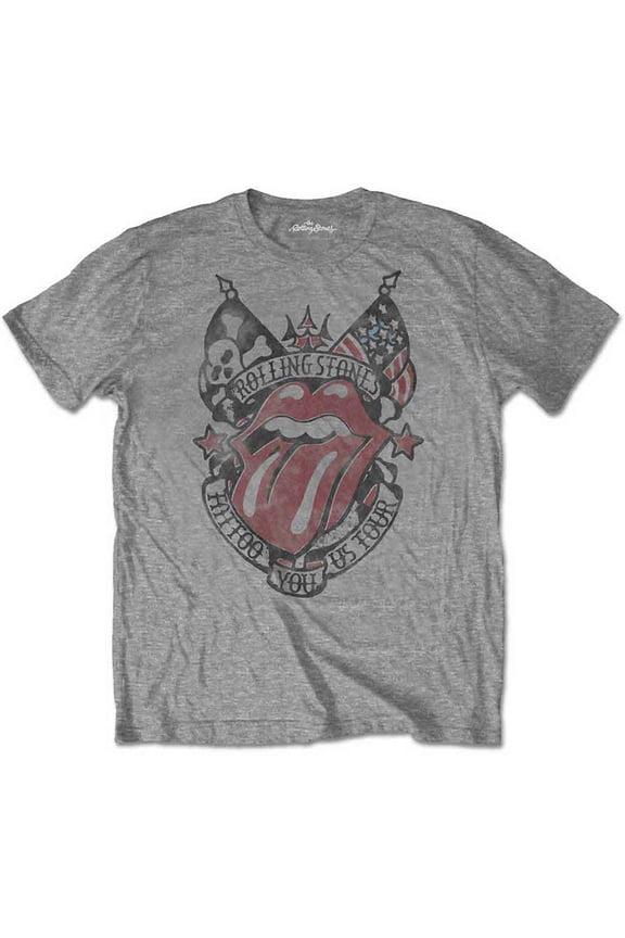 The Rolling Stones Unisex T-Shirt Tattoo You US Tour (Soft Hand Inks) (Medium)