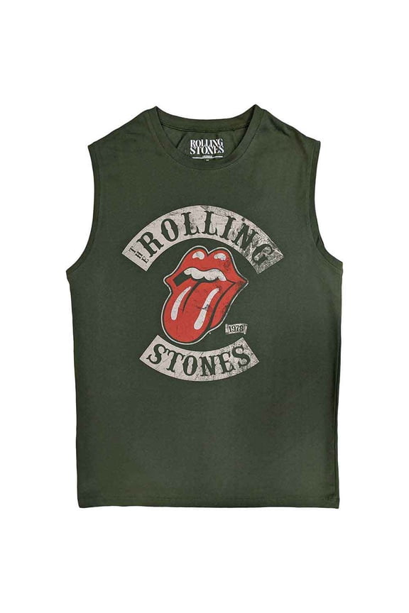 The Rolling Stones Unisex Tank T-Shirt: Tour 78 (Medium)
