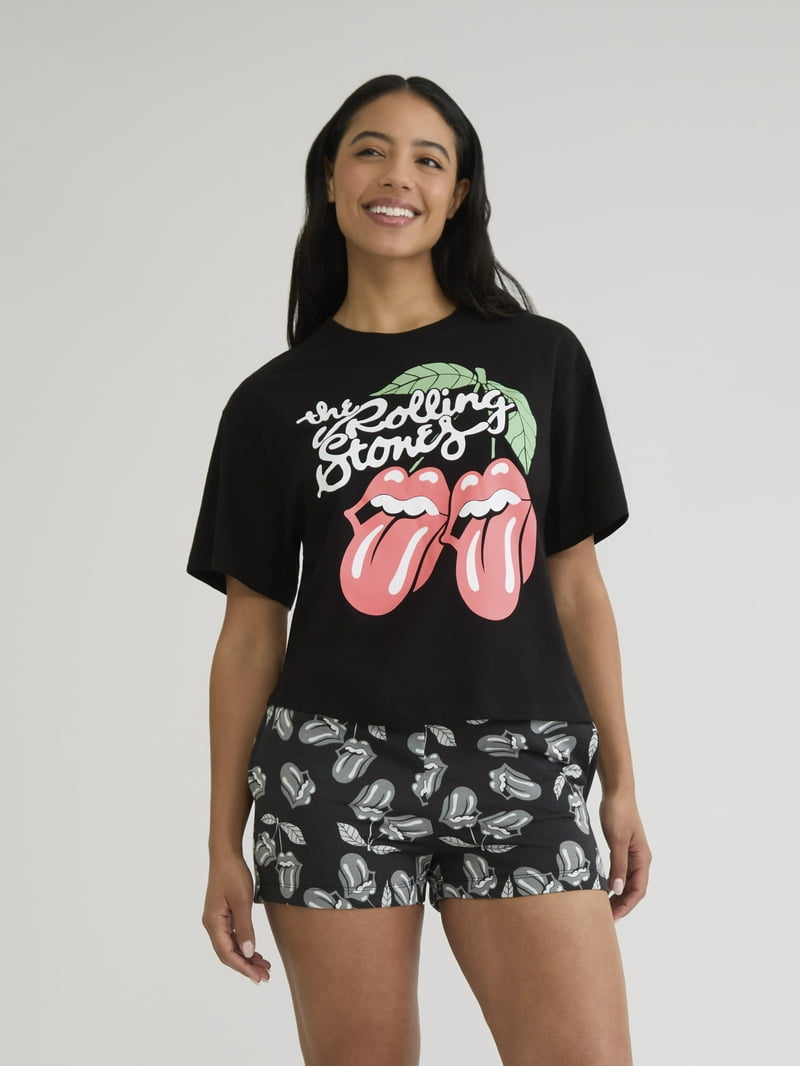 The Rolling Stones Women's and Women's Plus Graphic Tee and Fleece