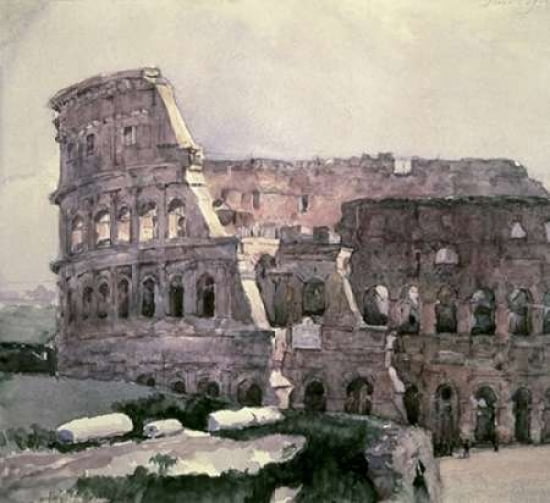 The Roman Colosseum Canvas Art - Vasilii Surikov (24 x 24)