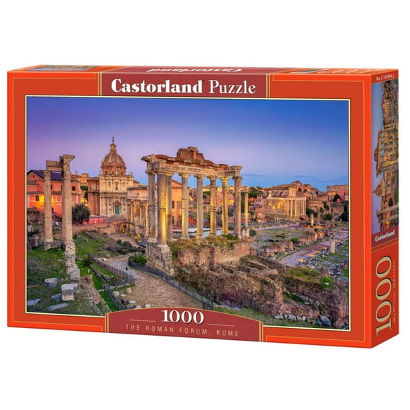 CASTORLAND 1000 Piece Jigsaw Puzzles, The Roman Forum, Rome, Italy, Forum Romanum, Ancient building, historical puzzles, Adult Puzzle, Castorland C-105304-2
