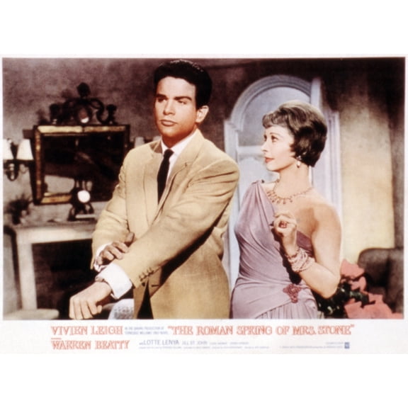 The Roman Spring Of Mrs. Stone Warren Beatty Vivien Leigh 1961. Movie Poster Masterprint (14 x 11)