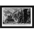 thumbnail image 1 of The Roman antiquities, t. 1, Plate XXIII. Aventine Hill 40x26 Large Black Ornate Wood Framed Canvas Art by Giovanni Battista Piranesi, 1 of 2