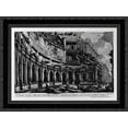 thumbnail image 1 of The Roman antiquities, t. 1, Plate XXIX. Trajan`s Market 24x20 Black Ornate Wood Framed Canvas Art by Piranesi, Giovanni Battista, 1 of 2