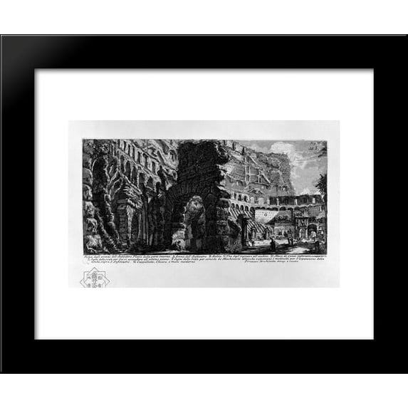 The Roman antiquities, t. 1, Plate XXXVIII 20x24 Framed Art Print by Piranesi...