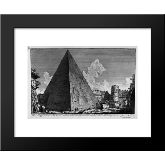 The Roman antiquities, t. 3, Plate XL. View of the Pyramid of Caius Cestius 2...