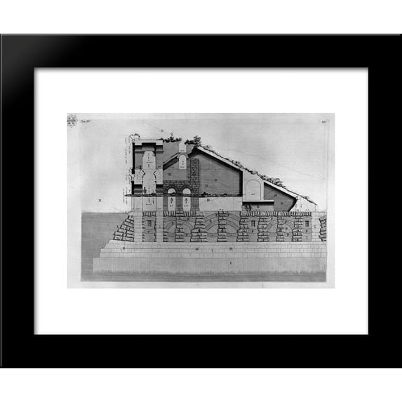 The Roman antiquities, t. 4, Plate XXX 20x24 Framed Art Print by Piranesi, Gi...