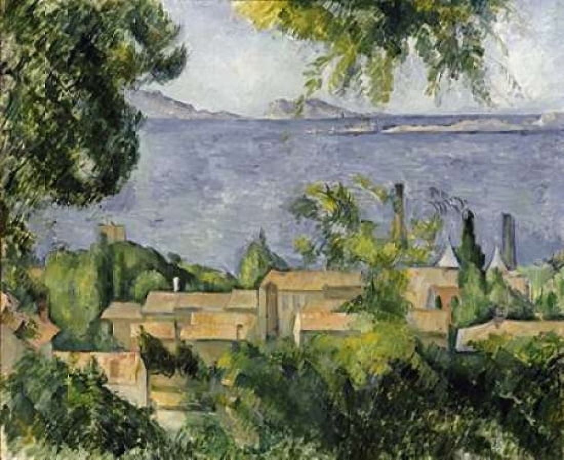 The Rooftops of LEstaque Canvas Art - Paul Cezanne (20 x 24)