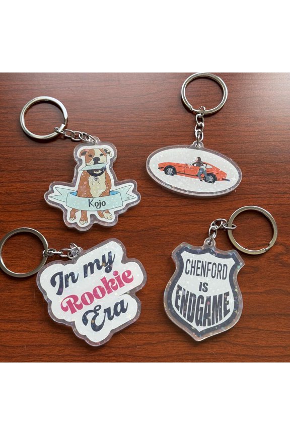 The Rookie Acrylic Keychains 2 | Double Sided | Chenford | Kojo| Rookie Era | Lucy Car (1 keychain)