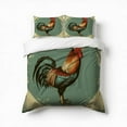 thumbnail image 1 of The Rooster Bright Colors Bedding Set 3 Pcs Soft Microfiber Quilt Cover For Bedroom Decor, Comforter Cover With 2 Pillowcase, 1 of 5