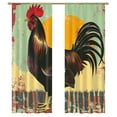 thumbnail image 1 of The Rooster Bright Colors Modern Tulle Window Curtains for Living Room Luxury Bedroom Kitchen Curtains, 1 of 5