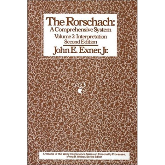 Pre-Owned The Rorschach, Interpretation (Hardcover) 0471850802 9780471850809