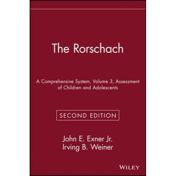 Pre-Owned The Rorschach, Assessment of Children and Adolescents (Hardcover) 047155927X 9780471559276