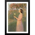 thumbnail image 1 of The Rose Robe 28x40 Large Black Wood Framed Print Art by Henri Martin, 1 of 2