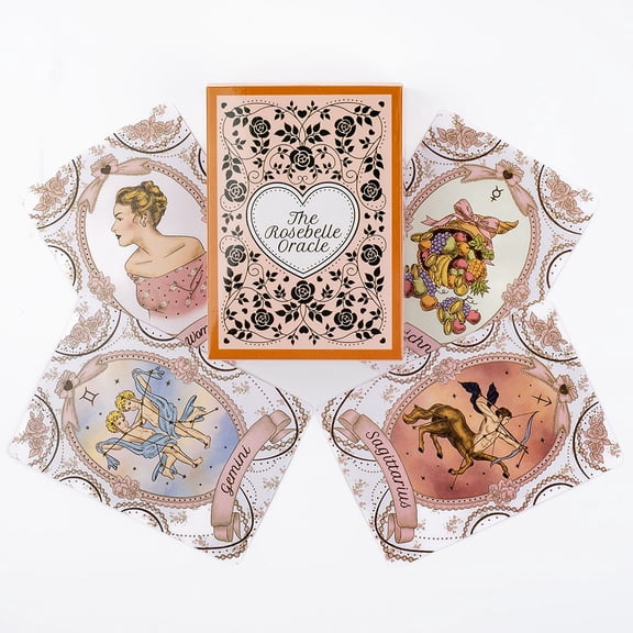 The Rosebelle Oracle cards A 65 Cards English Version Tarot Deck Divination Party Divination Edition Deck Board Playing Games