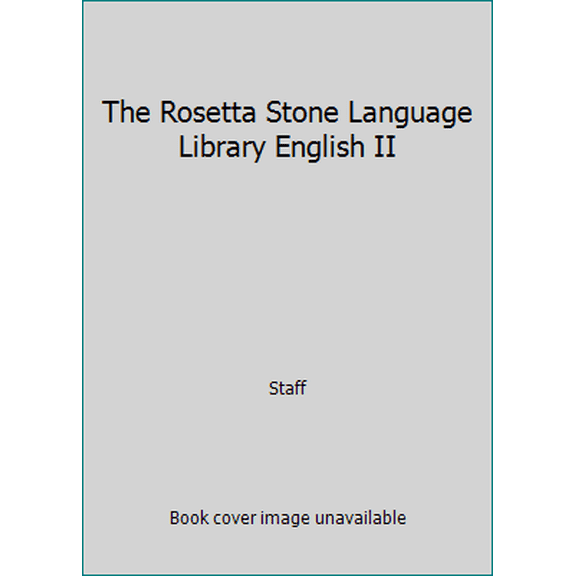 Pre-Owned The Rosetta Stone Language Library English II (Paperback) 1883972485 9781883972486