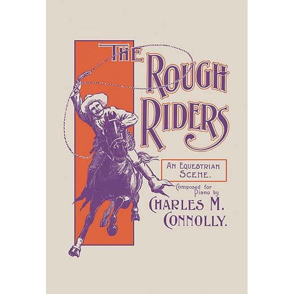 The Rough Riders: An Equestrian Scene Fine art canvas print (20" x 30")