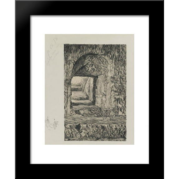 The Round Stone Seen from the Interior 20x24 Framed Art Print by James Tissot