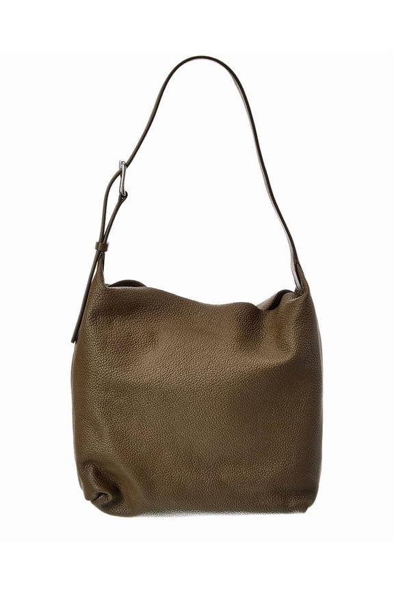 Isa Leather Hobo Bag, Green