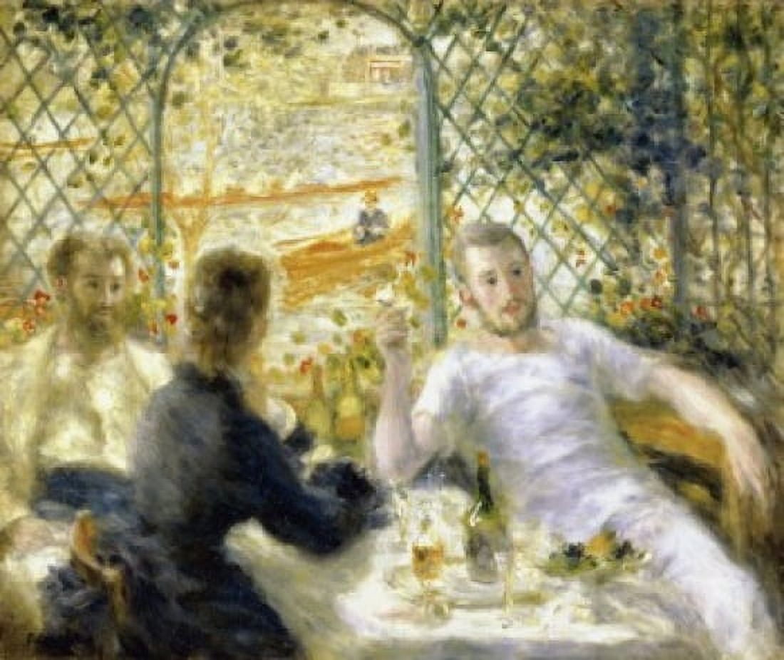 The Rowers Lunch 1879-1880 Pierre-Auguste Renoir (1841-1919French) Art Institute of Chicago Canvas Art - Pierre-Auguste Renoir (18 x 24)