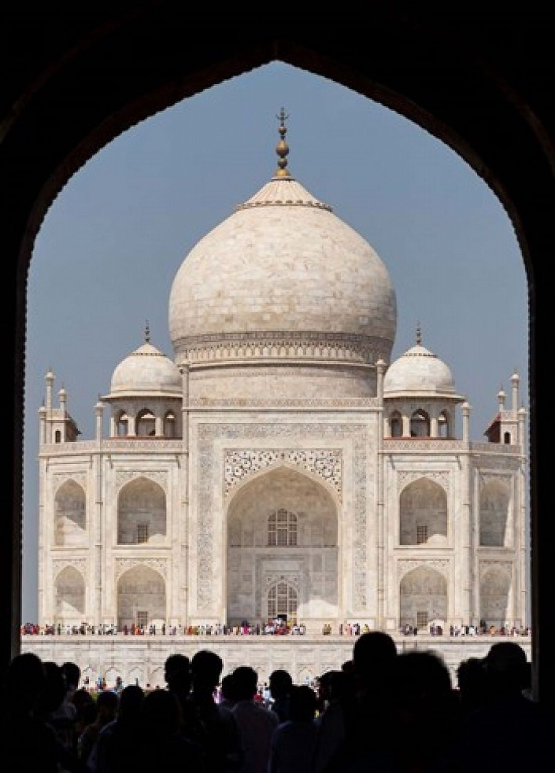 The Royal Gate detail s Taj Mahal Agra India Canvas Art - Brent Bergherm DanitaDelimont (17 x 24)
