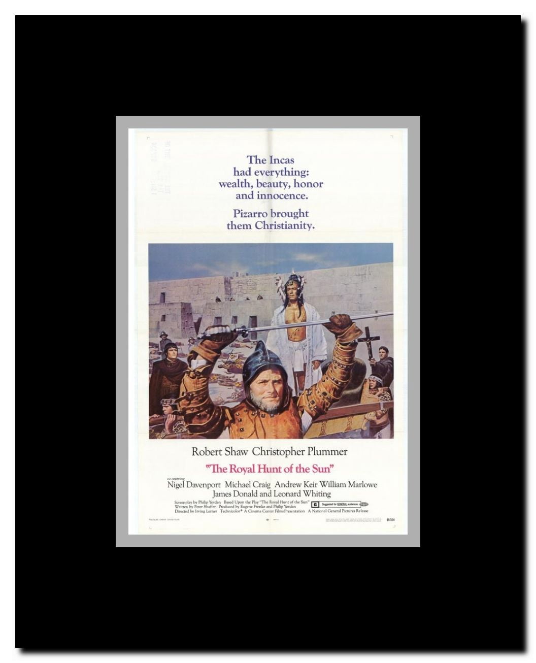 The Royal Hunt of the Sun Framed Movie Poster