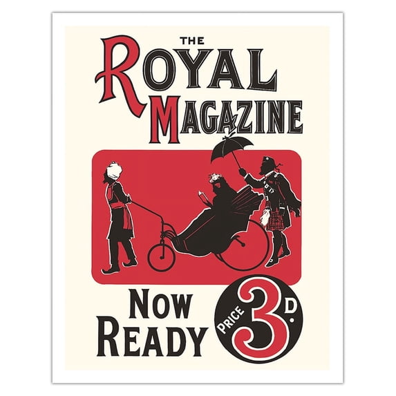 The Royal Magazine - Now Ready - Vintage Magazine Cover c.1900s - Fine Art Matte Paper Print (Unframed) 11x14in