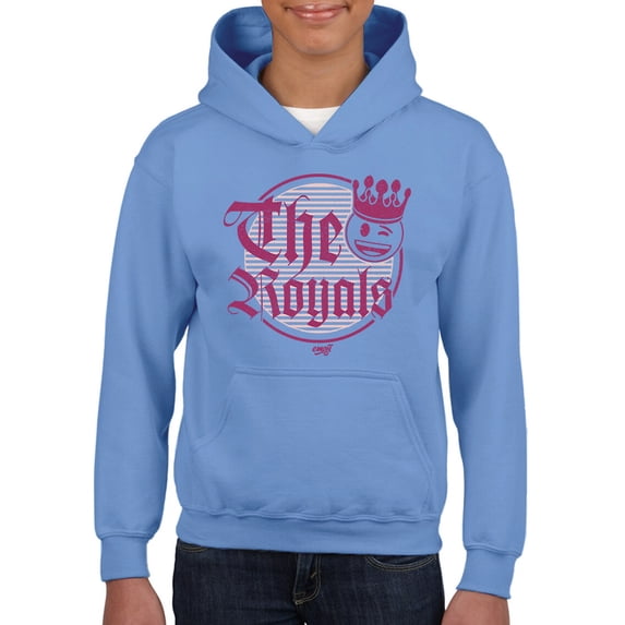 The Royals - Retro Gothic Crown Emoji Graphic Youth's Hoodie