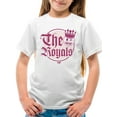 thumbnail image 1 of The Royals - Retro Gothic Crown Emoji Graphic Youth's T-shirt, 1 of 4