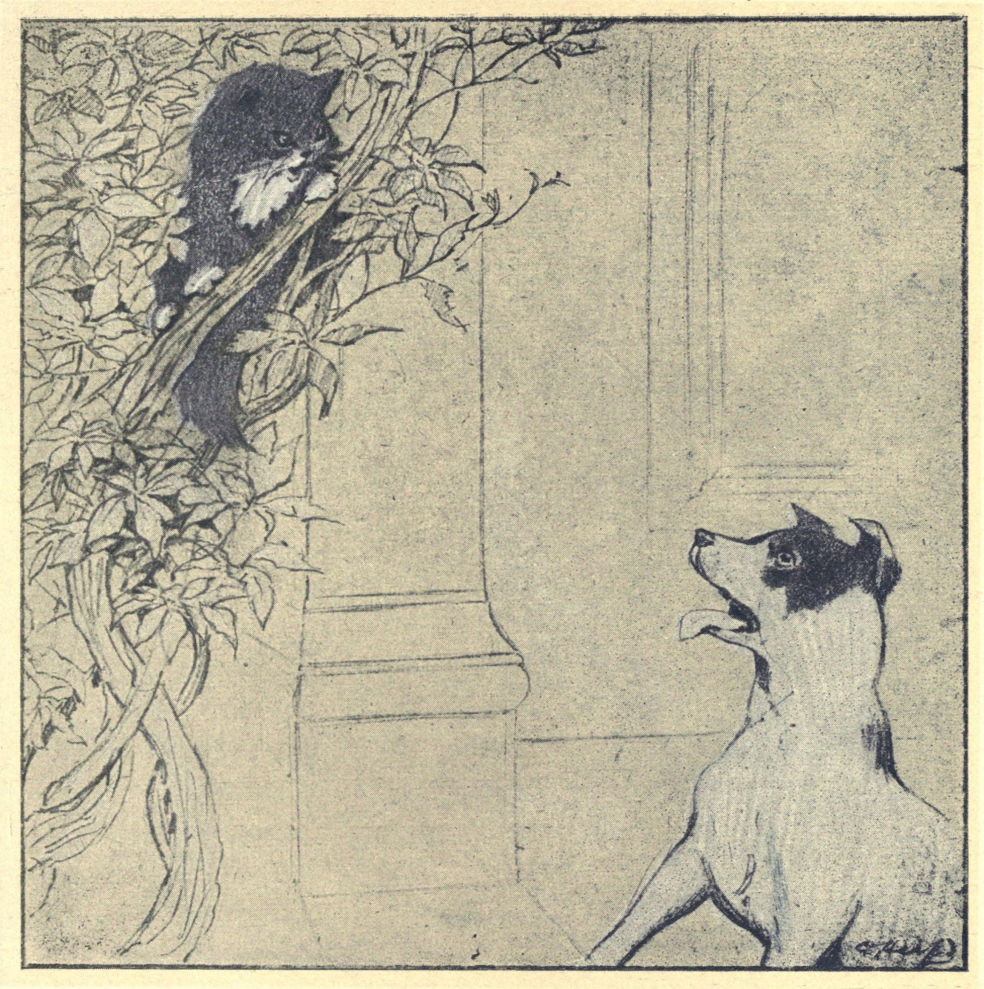 The Rubaiyat of a Persian Kitten 1906 Cornered Canvas Art - Oliver Herford (18 x 24)