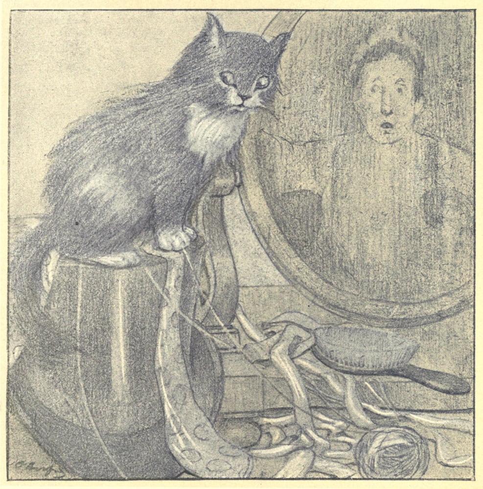 The Rubaiyat of a Persian Kitten 1906 Oops Canvas Art - Oliver Herford (18 x 24)