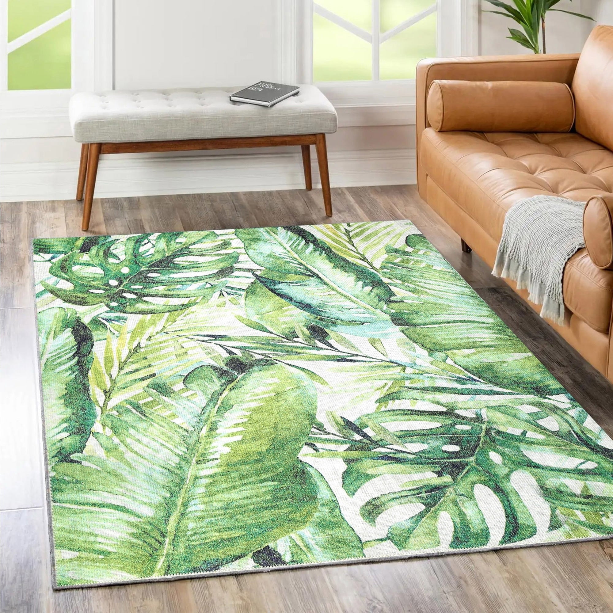 The Rug Collective Wild Borneo Machine Washable Area Rug 8'x10 ...