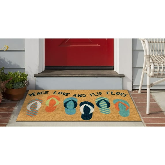 The Rug Department Liora Manne Natura Flip Flops Outdoor Door Mat Cool