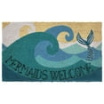 thumbnail image 1 of The Rug Department Liora Manne Natura Mermaids Welcome Outdoor Door Mat Ocean, 1 of 5
