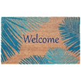 thumbnail image 1 of The Rug Department Liora Manne Natura Palm Border Outdoor Door Mat Blue, 1 of 5