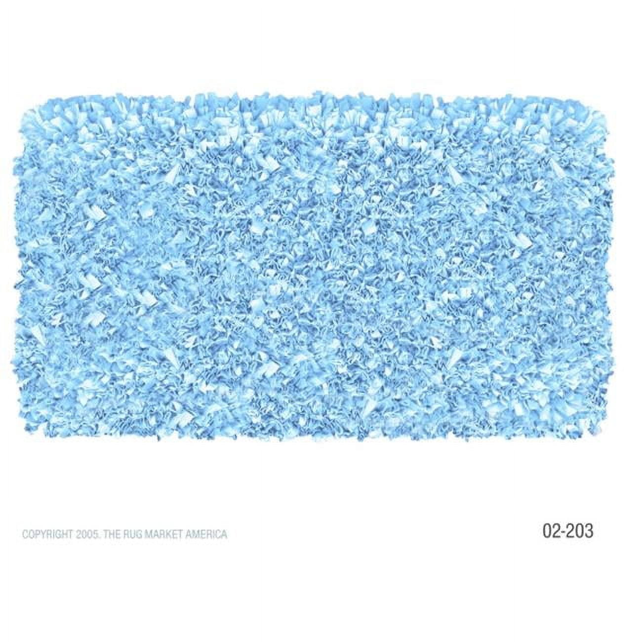 The Rug Market 02203R 4SHAGGY RAGGY LBLUE LBLUE 4X4