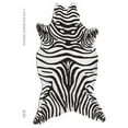 thumbnail image 1 of The Rug Market 25257D ZEBRA BLACK SHAPED AREA RUG 5X8, 1 of 3
