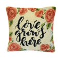 thumbnail image 1 of The Rug Market 26410P 18 x 18 in. Love Grows Here Pillow, 1 of 1