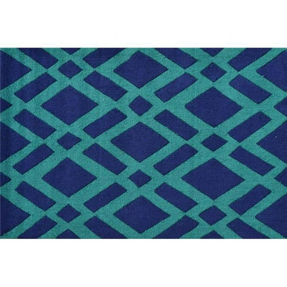 The Rug Market Diamonds Green 2.8" x 4.8" Area Rug