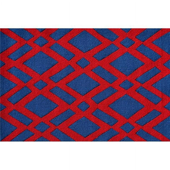 The Rug Market Diamonds Red 2.8" x 4.8" Area Rug