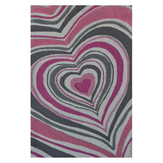 The Rug Market Heart Stripe 4.7" x 7.7" Area Rug